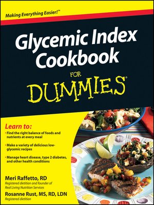 cover image of Glycemic Index Cookbook For Dummies